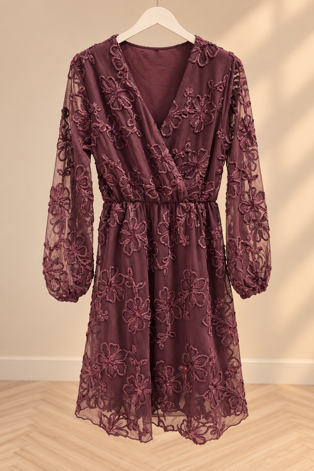 Jurk | Fleur burgundy