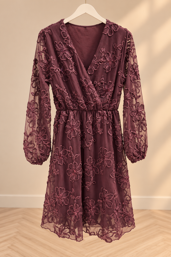 Jurk | Fleur burgundy