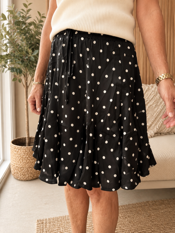 Rok | polkadot zwart