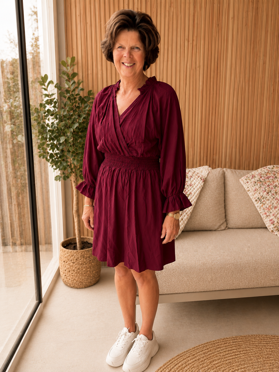 Jurk | Azzurro bordeaux