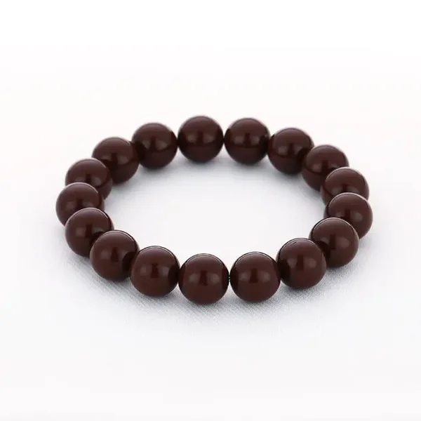 Armband | kralen bruin