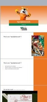 Deel van de presentatie