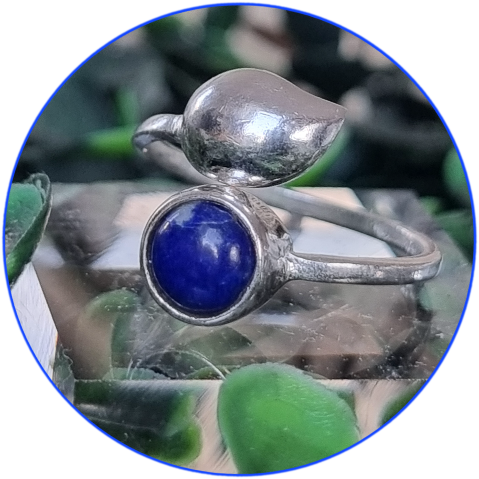 Lapis Lazuli Bague Argent massif