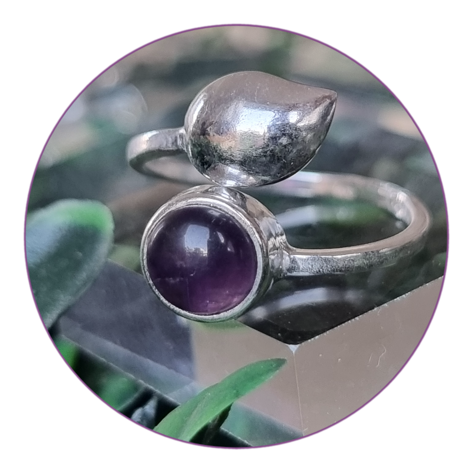 Améthyste Bague Argent massif