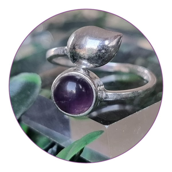 Améthyste Bague Argent massif