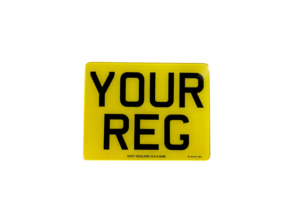 Standard Road Legal Motorbike Plate 9"x7"