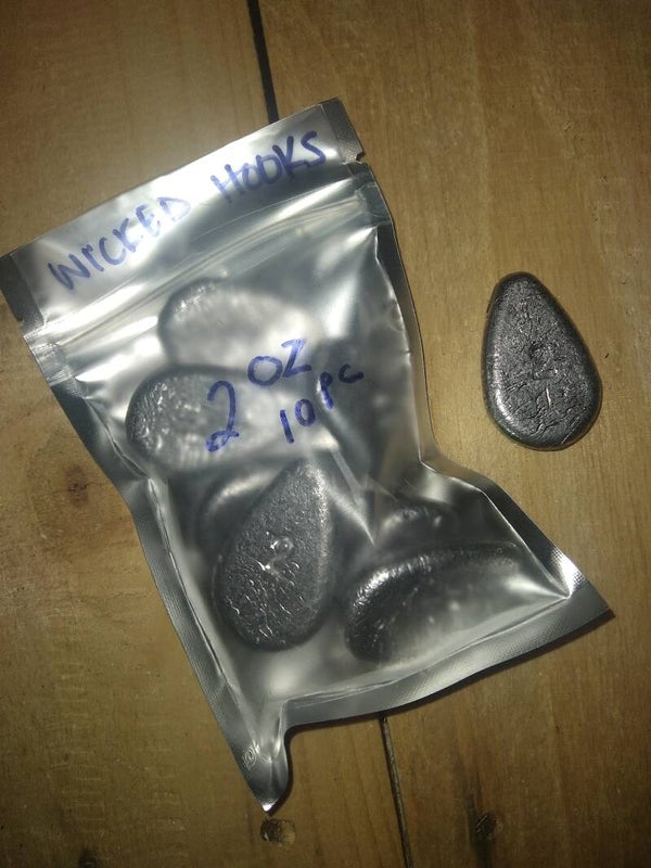 Flat no roll sinkers 2oz