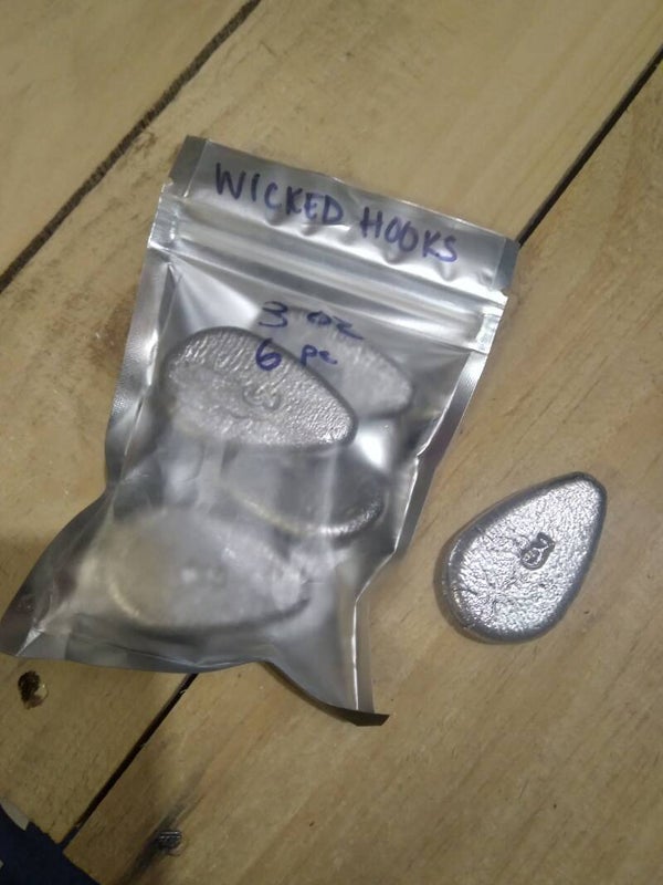 Flat no roll sinkers 3 oz