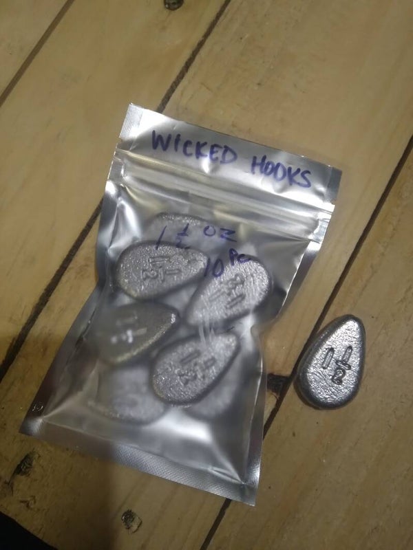 Flat no roll sinkers 1½oz