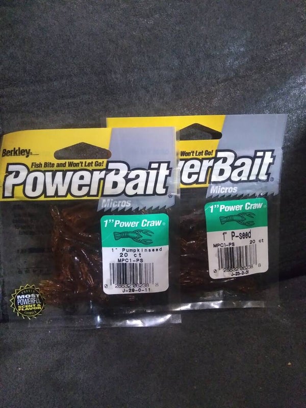 Powerbait 1 in power grubs 2 pcks