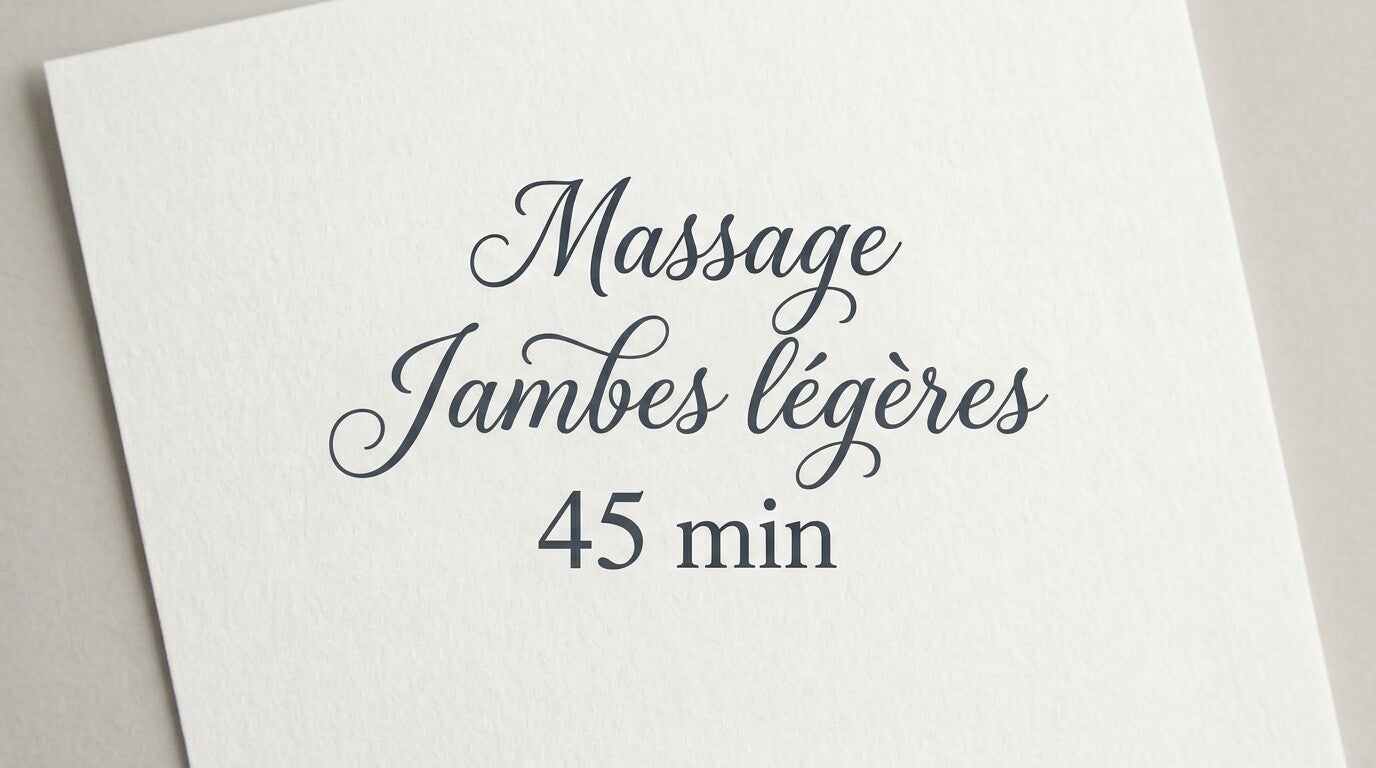 Massage Jambes légères 45 min