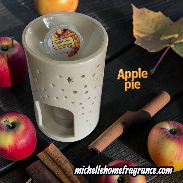 🥧✨ Apple Pie Geurmelt – Handgemaakt van Natuurlijke Raapzaadwas ✨🥧