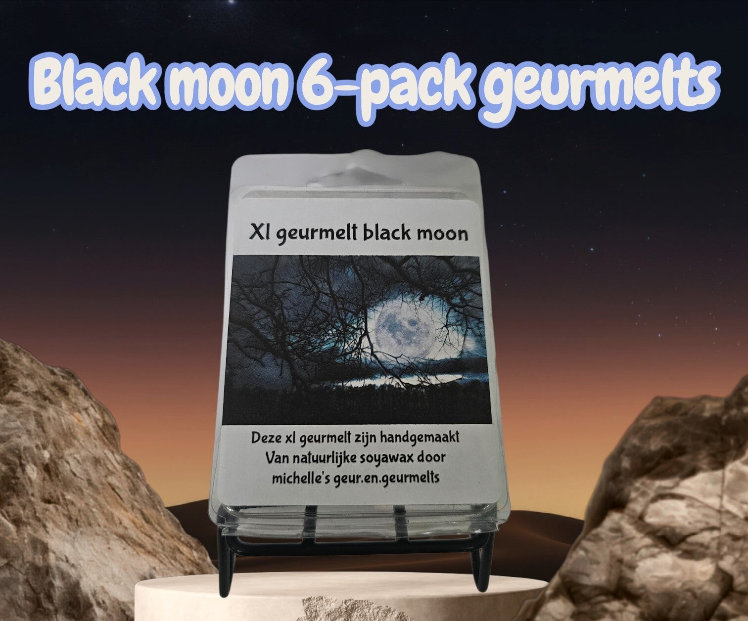 Black moon 6-pack geurmelts
