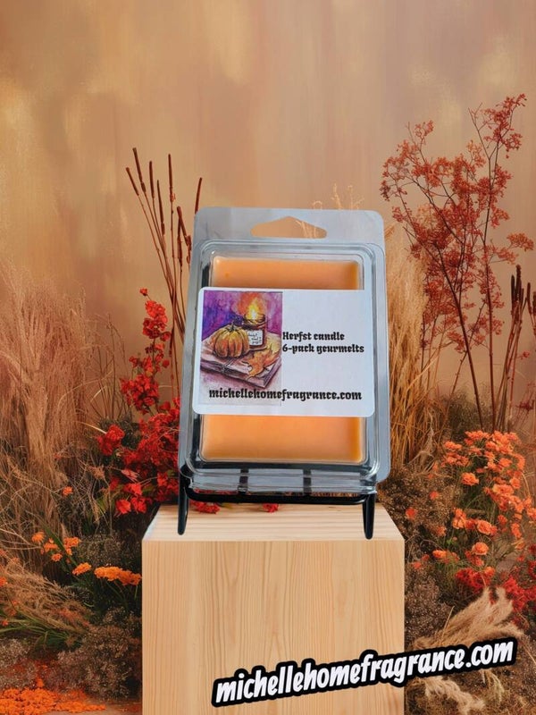 🍂🕯️ Herfst Candle – Geurmelts | 6-pack of cupje om te proberen 🕯️🍂