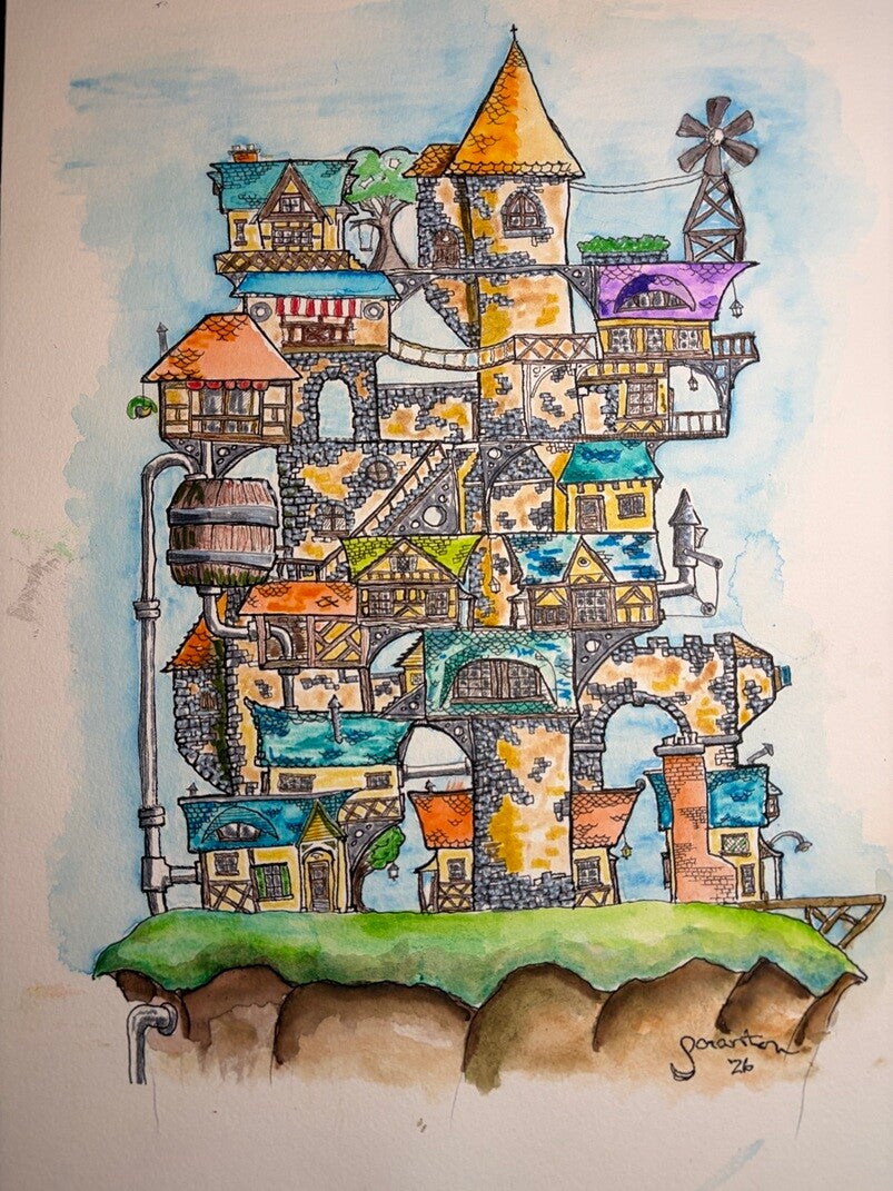 castle-town  12x16   $199