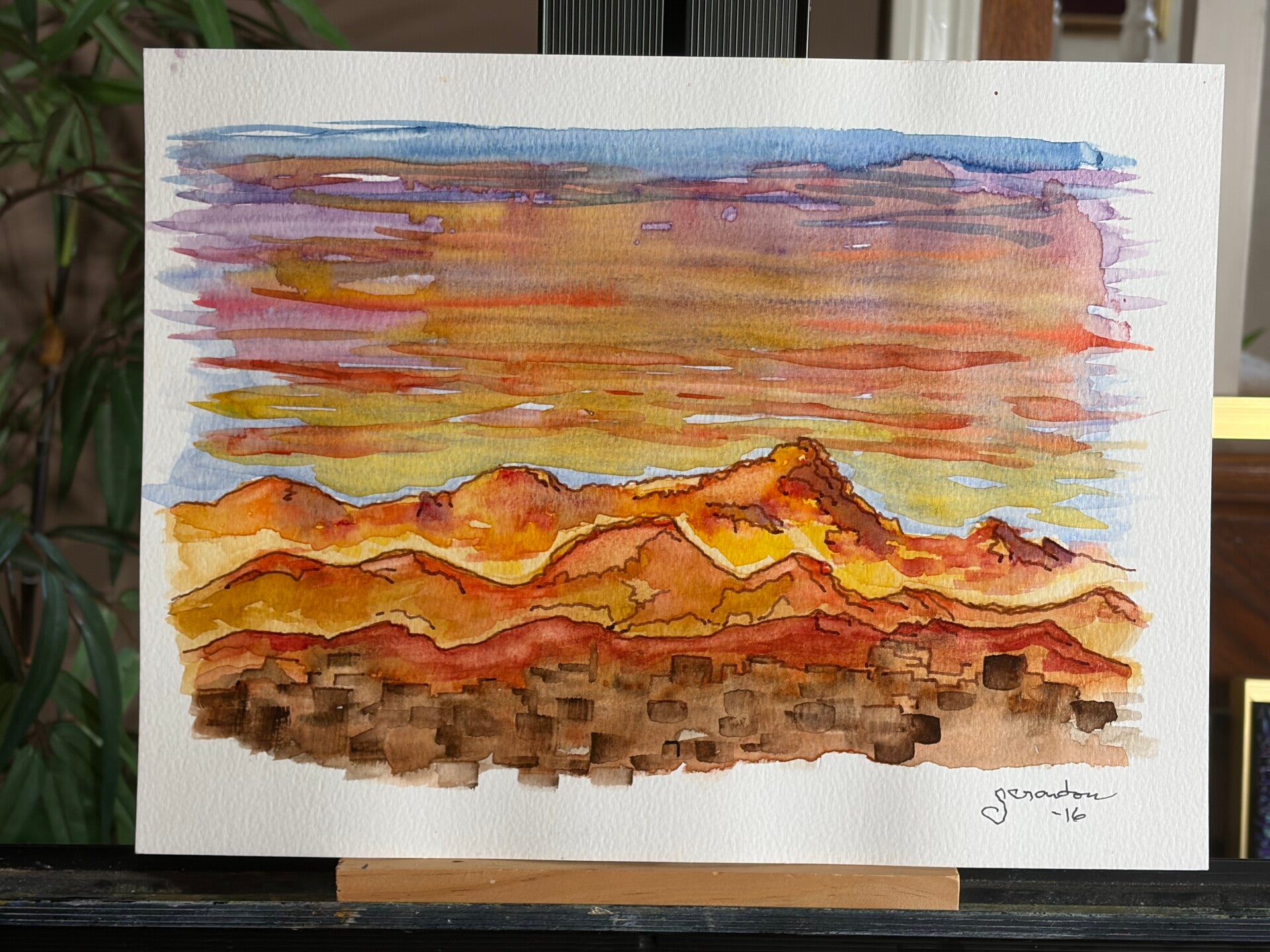Mountains at Sunset