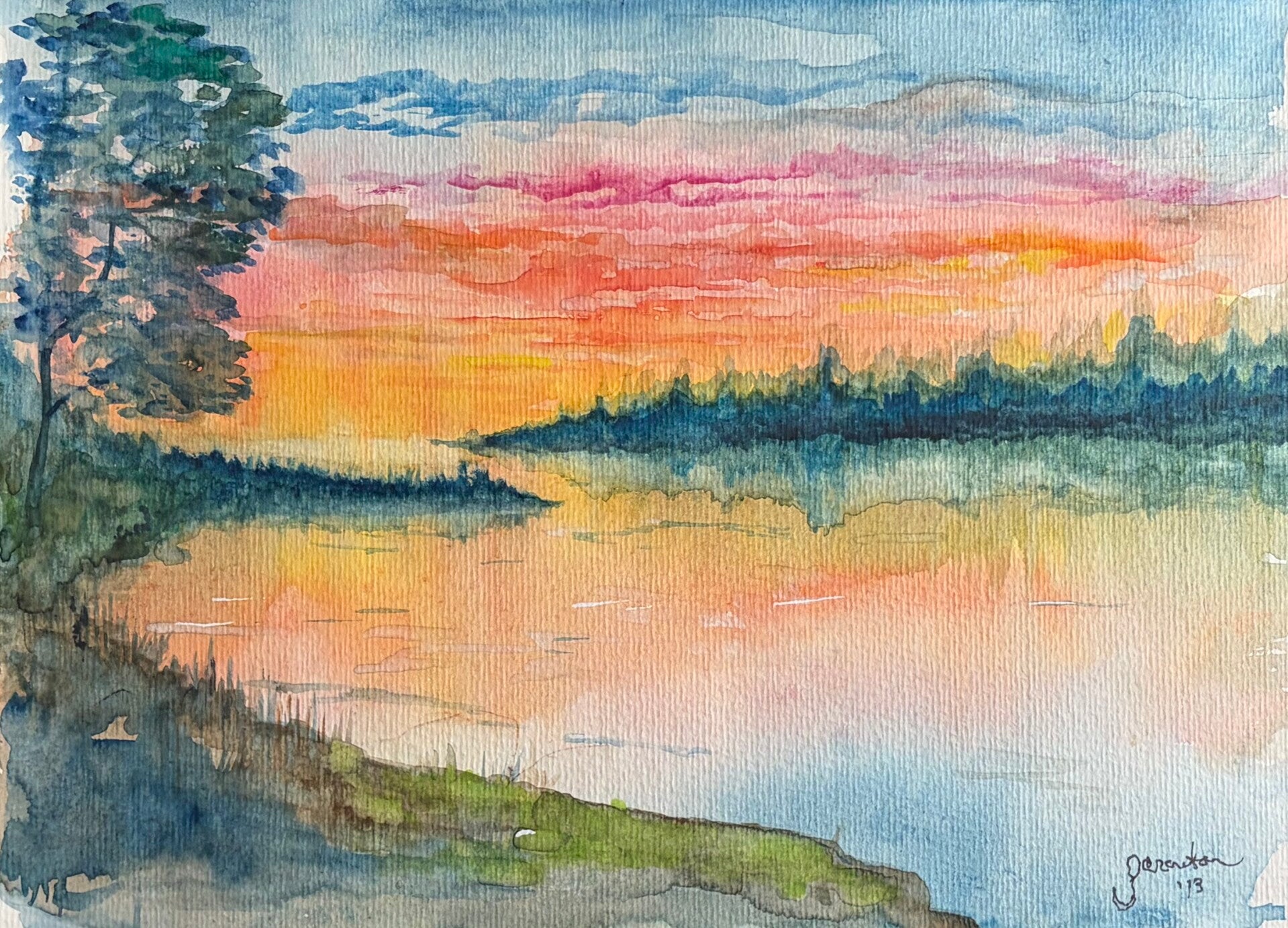 Lake sunrise SOLD