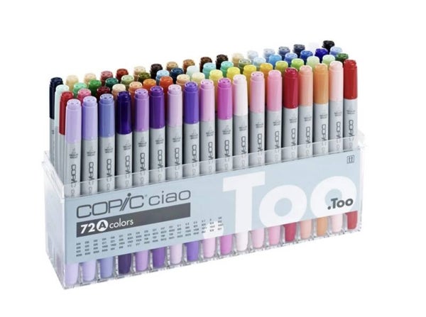 COPIC Ciao Marker Set of 72 Colours Set A