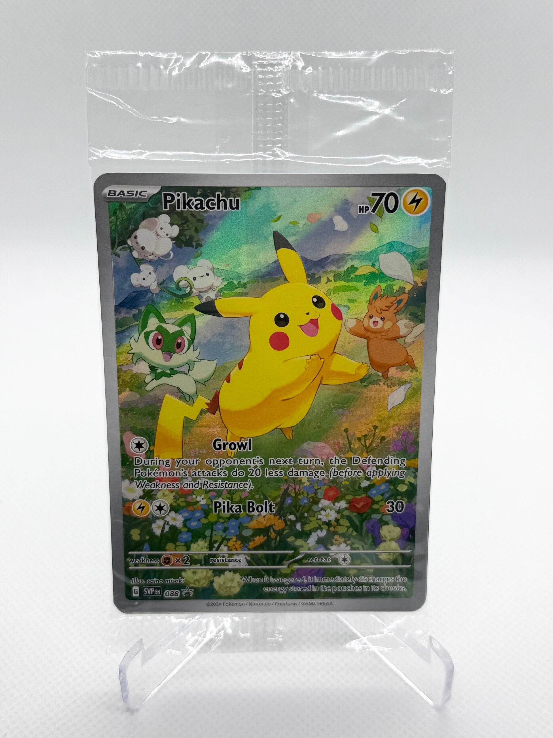 Sealed Pokémon Pikachu TCG SVP 88 Black Star Promo