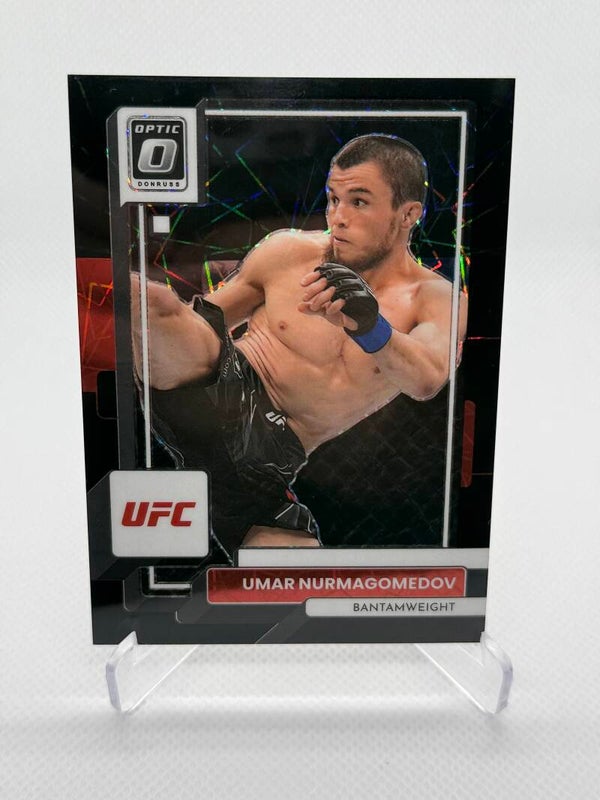 2023 Panini Donruss Optic UFC Umar Nurmagomedov Black Velocity Prizm 06/39 #84