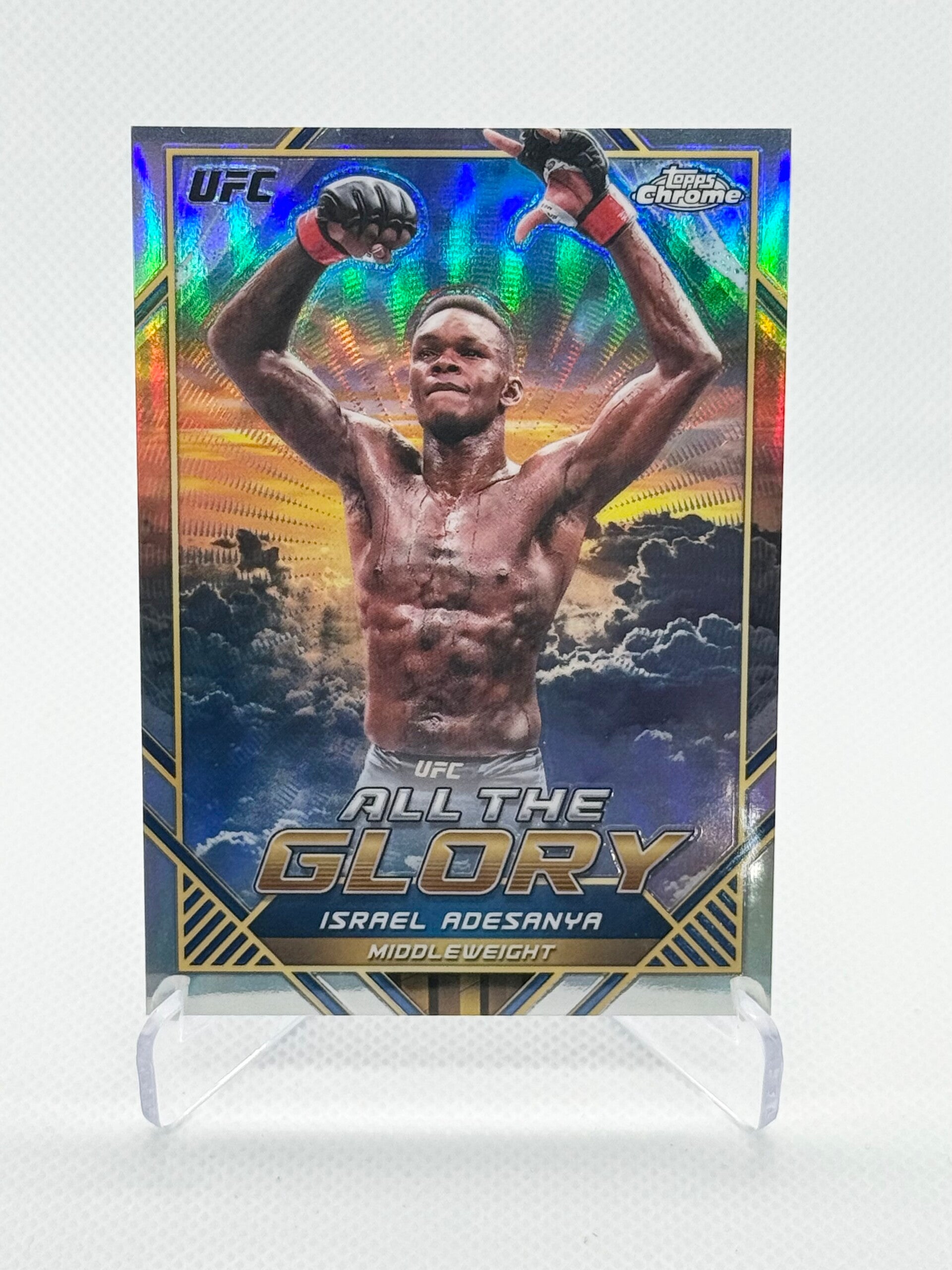 2024 Topps Chrome UFC Israel Adesanya “All The Glory” SSP Case Hit