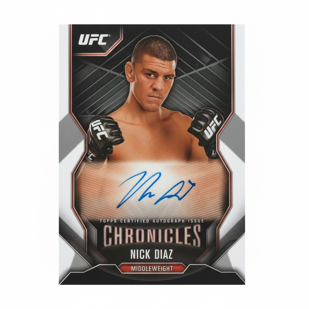 2015 UFC Topps Chronicles Nate Diaz Autograph