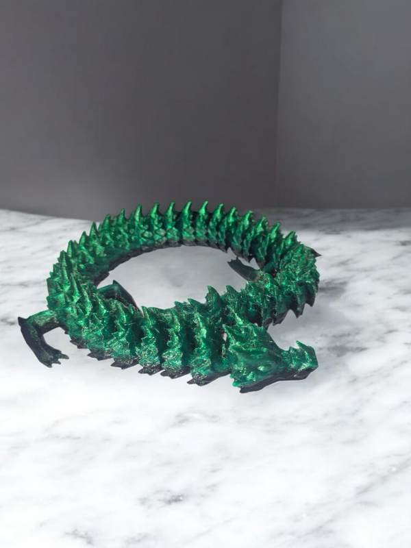 3D Green & Black Dragon