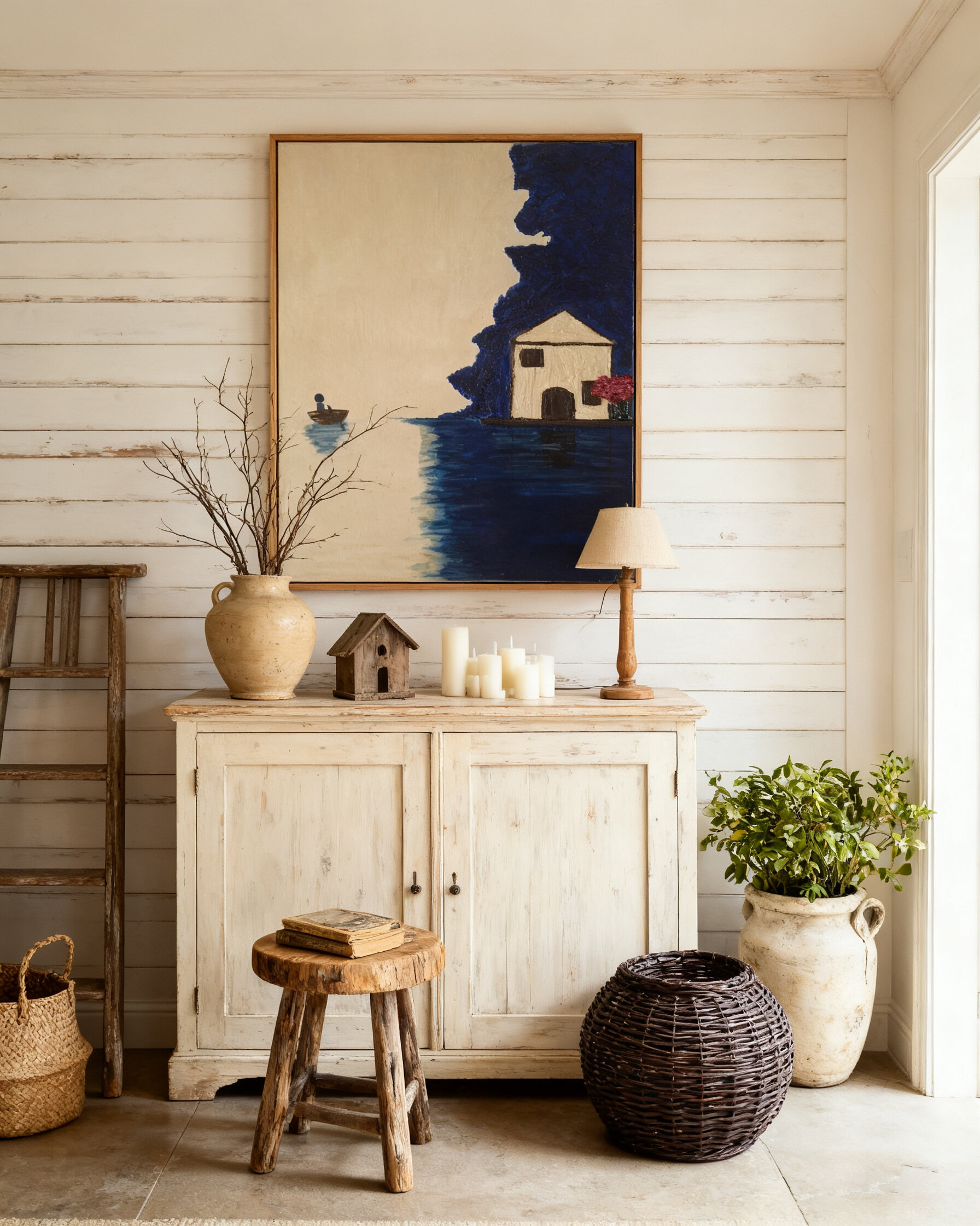 "Coming Home", acrylic w/ Impasto technique on canvas, 50x70cm, by Dominican artist Y.L.R., Leixlip Ireland