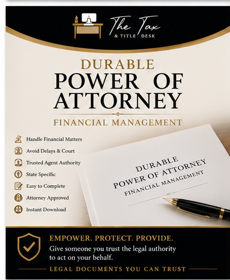 Utah Durable Power of Attorney for Financial and Property Matters Financial Management and Advance Planning