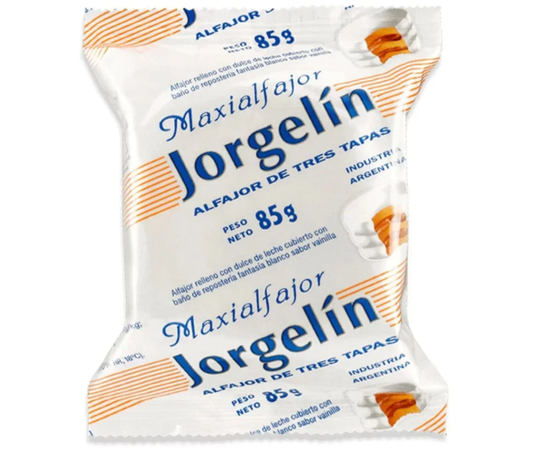 Alfajor Jorgelin triple blanco x 24u