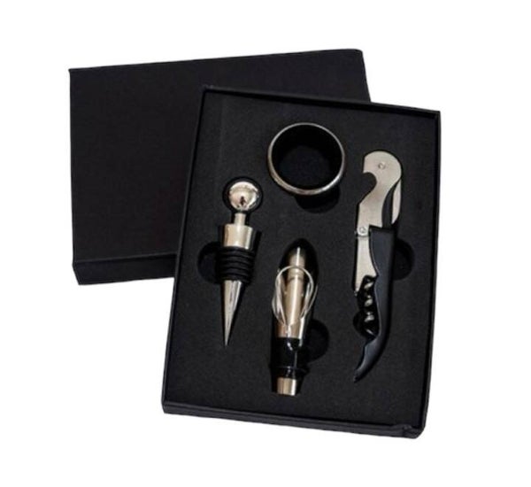 Set de vino 4 accesorios