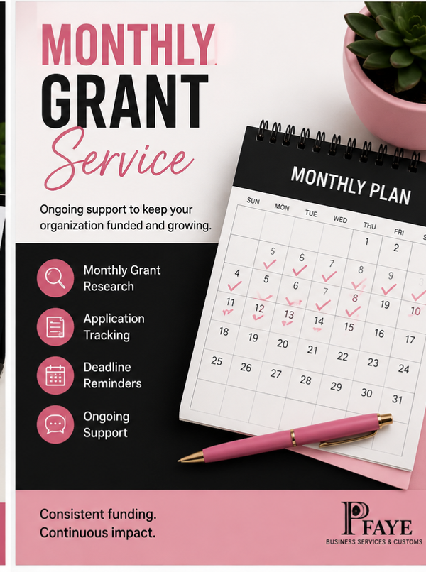 Monthly Grant Service