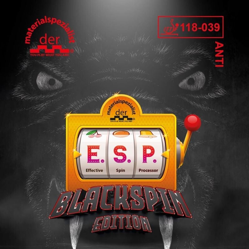 Materialspezialist Belag E.S.P. BlackSpin Edition