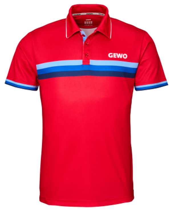 GEWO Polo Santiago - rot/blau