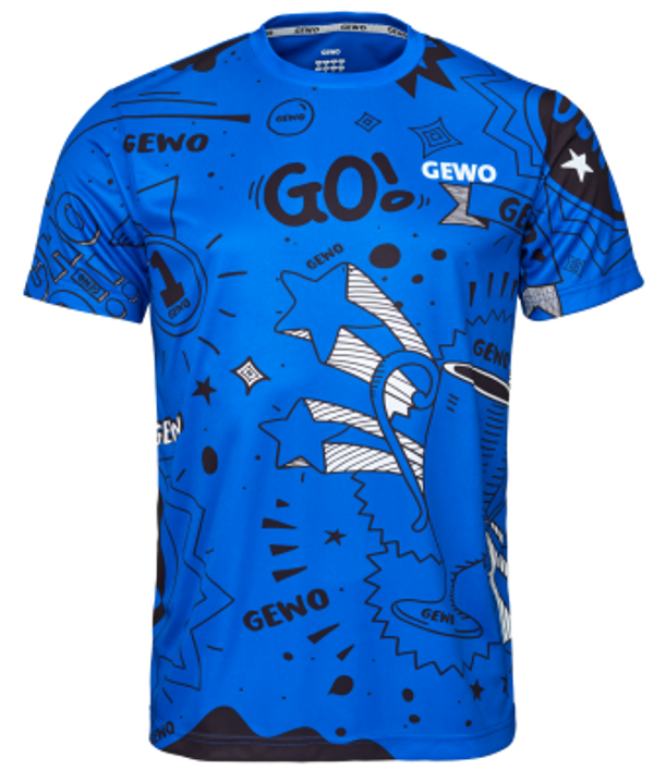 GEWO T-Shirt Graffiti - royal