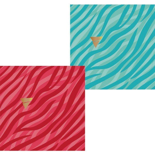 VICTAS Schutzfolie Design - rot/blau