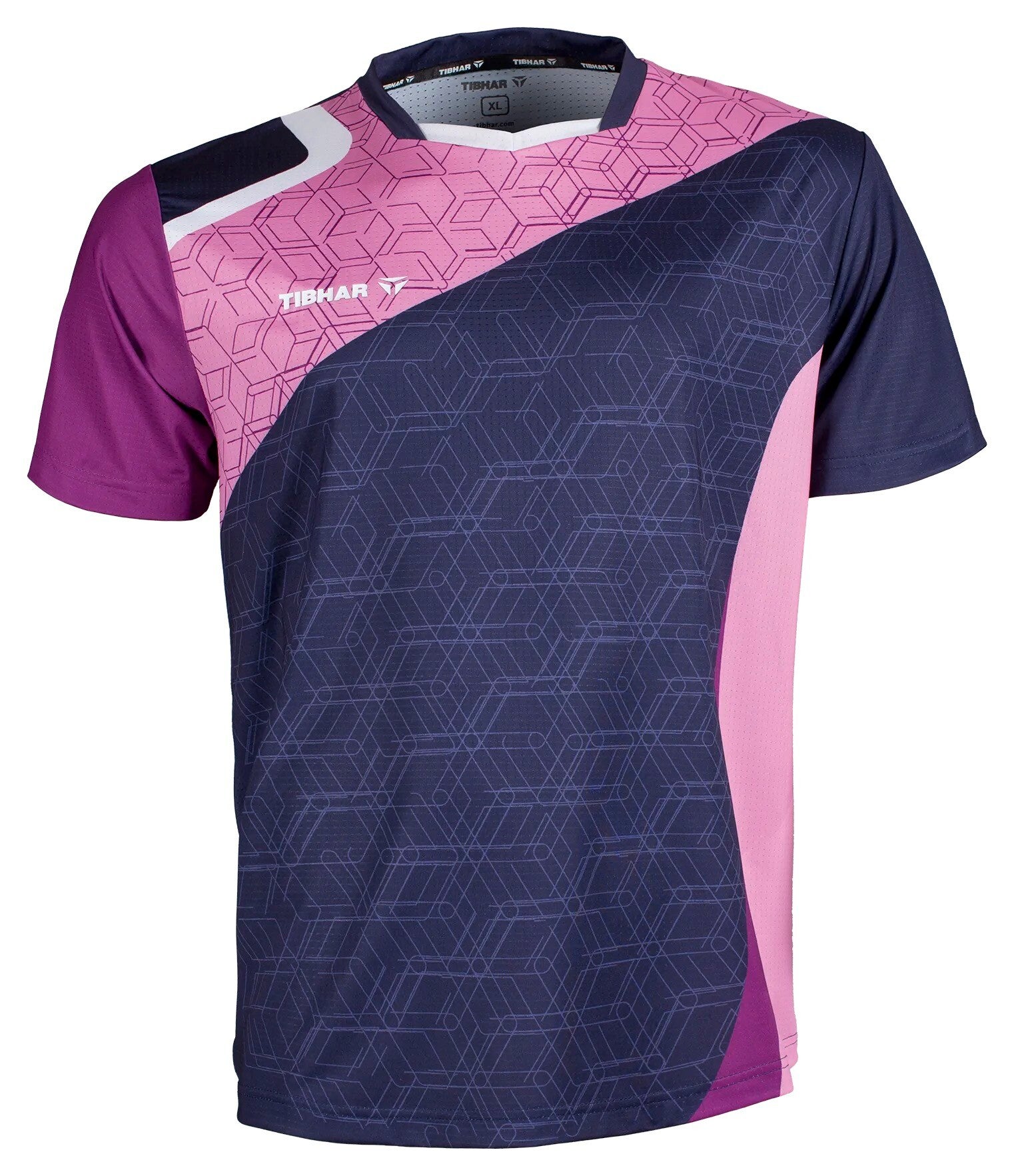 TIBHAR Shirt Sol - marine/pink