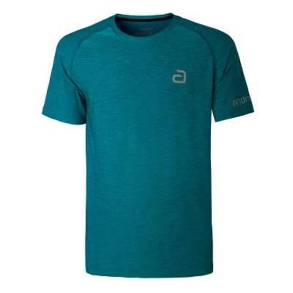 ANDRO T-Shirt Melange Alpha - grün/blau