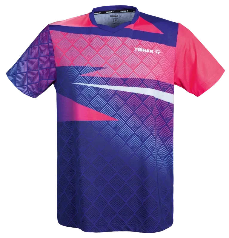 TIBHAR Shirt Corner - royalblau/pink