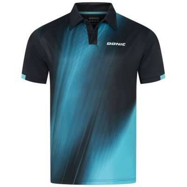 DONIC Shirt Fire - sw/hellblau