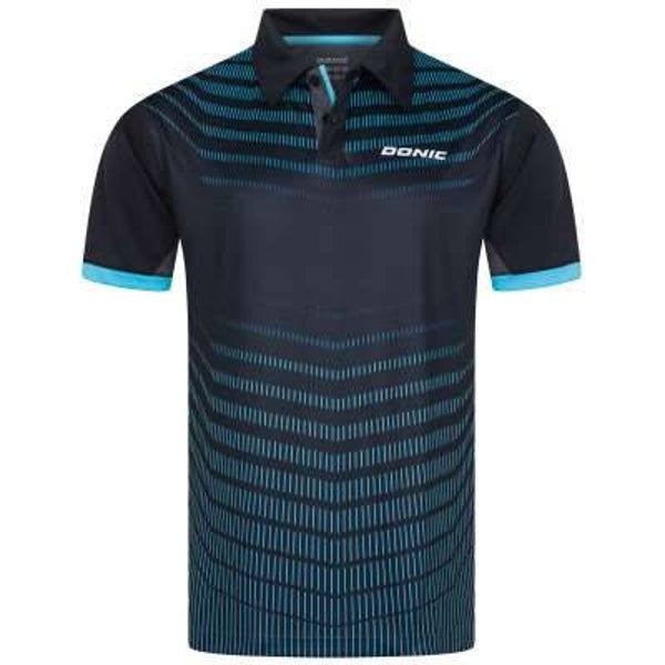DONIC Shirt Kava - sw/cyan