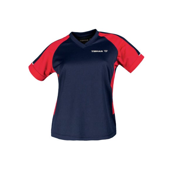 TIBHAR Shirt Mundo  Damen - marine/rot