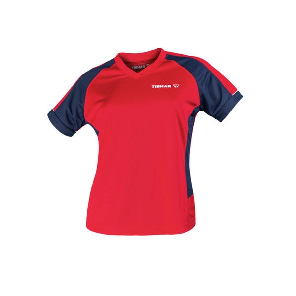 TIBHAR Shirt Mundo  Damen - rot/marine