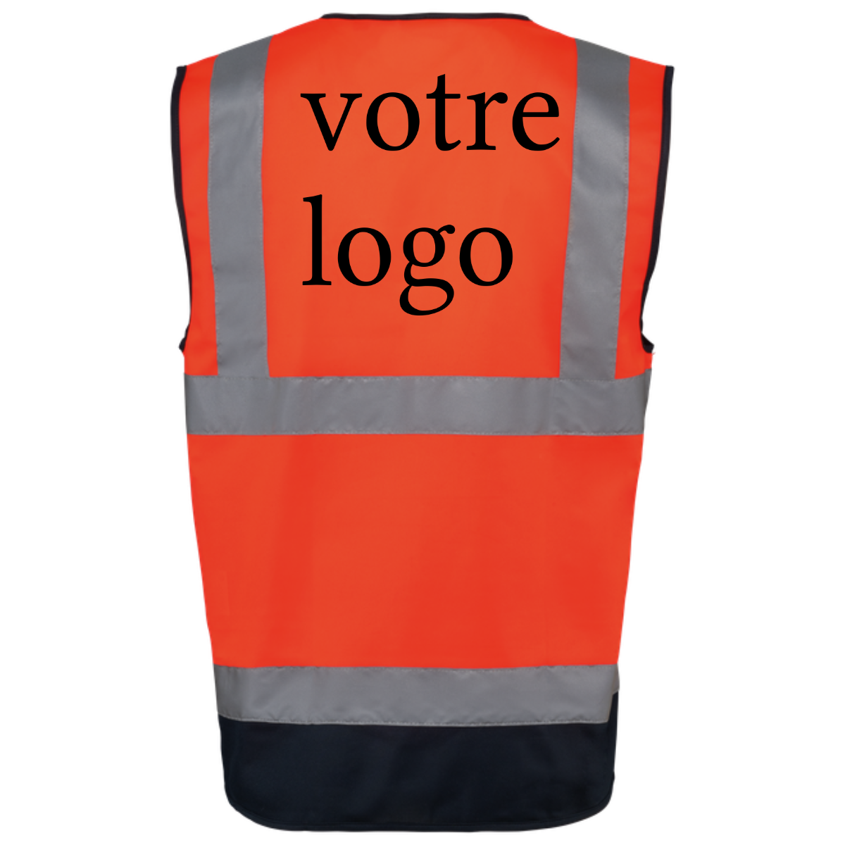 Gilet de sécurité haute visibilité recyclé avec zip unisexe