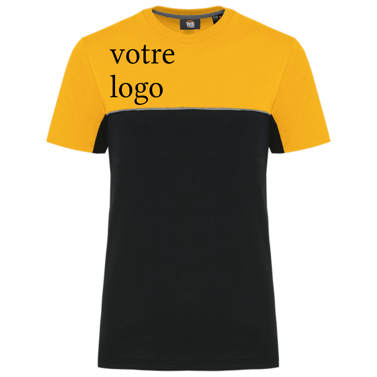 T-shirt bicolore écoresponsable manches courtes unisexe