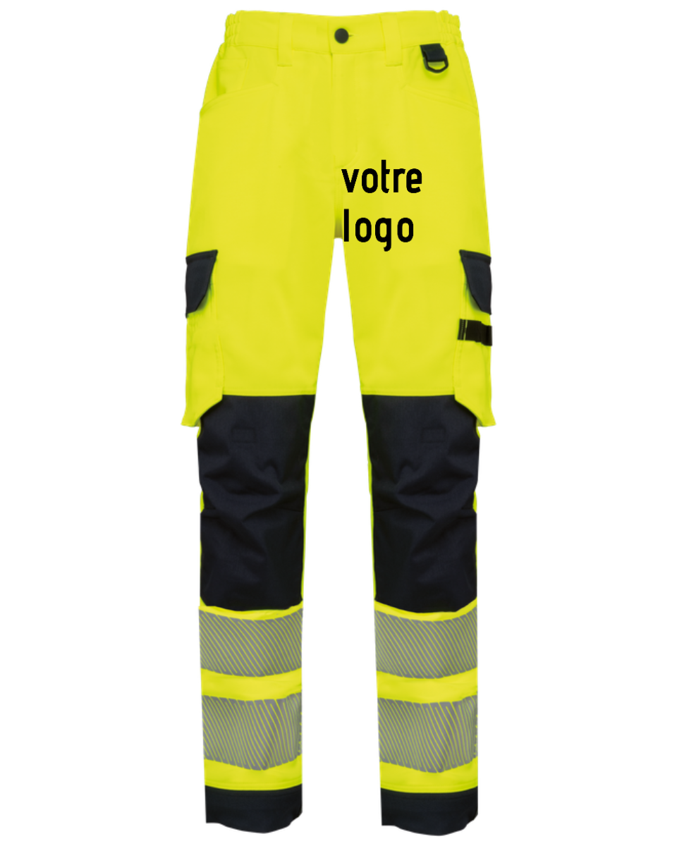 Pantalon de sécurité recyclé multipoches unisexe