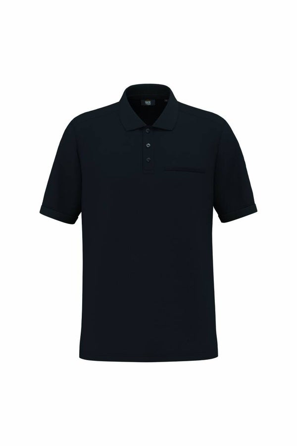 Polo UNISEX  avec poche Poitrine lavable a 60° et 230g