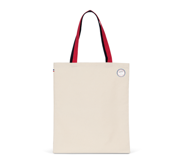 Sac de shopping tricolore (bleu,blanc,rouge) personnalisation inclut fabrication en france