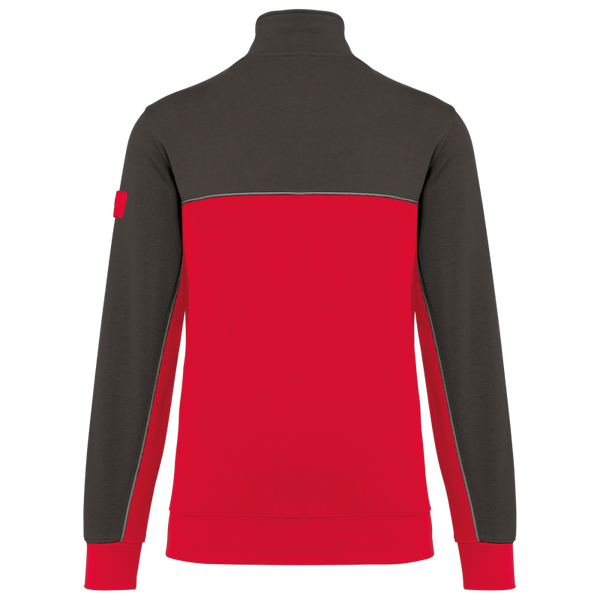 Sweat-shirt écoresponsable col zippé unisexe