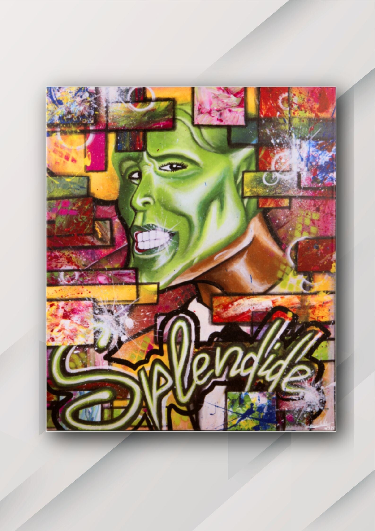 " Splendide "reproduction sur toile de l'œuvre , par Rachelle Balaji 2022